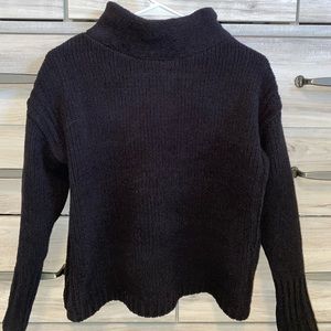 Black Mock Neck Sweater
